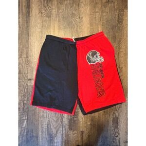Atlanta Falcons  Shorts Men Red Black Colorblock Athletic Lounge Gym Fan Gear